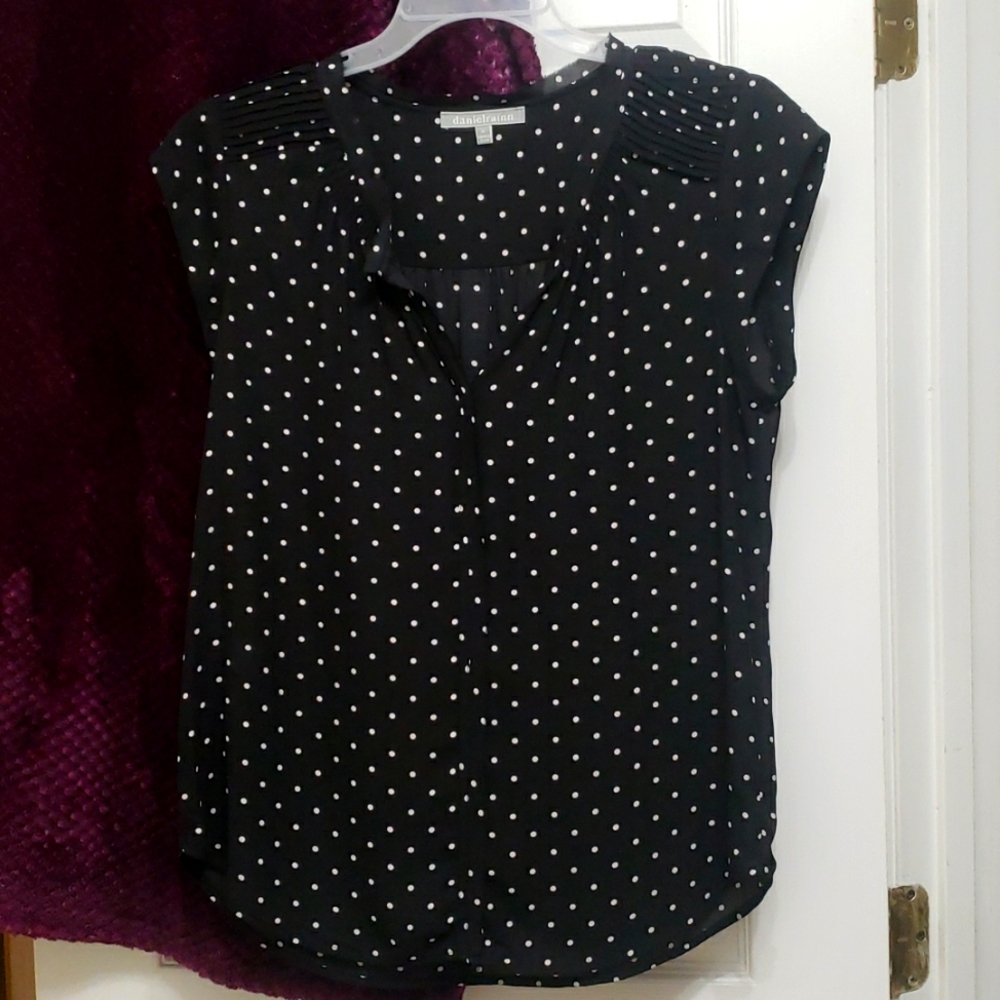 Black and white polka dot shirt